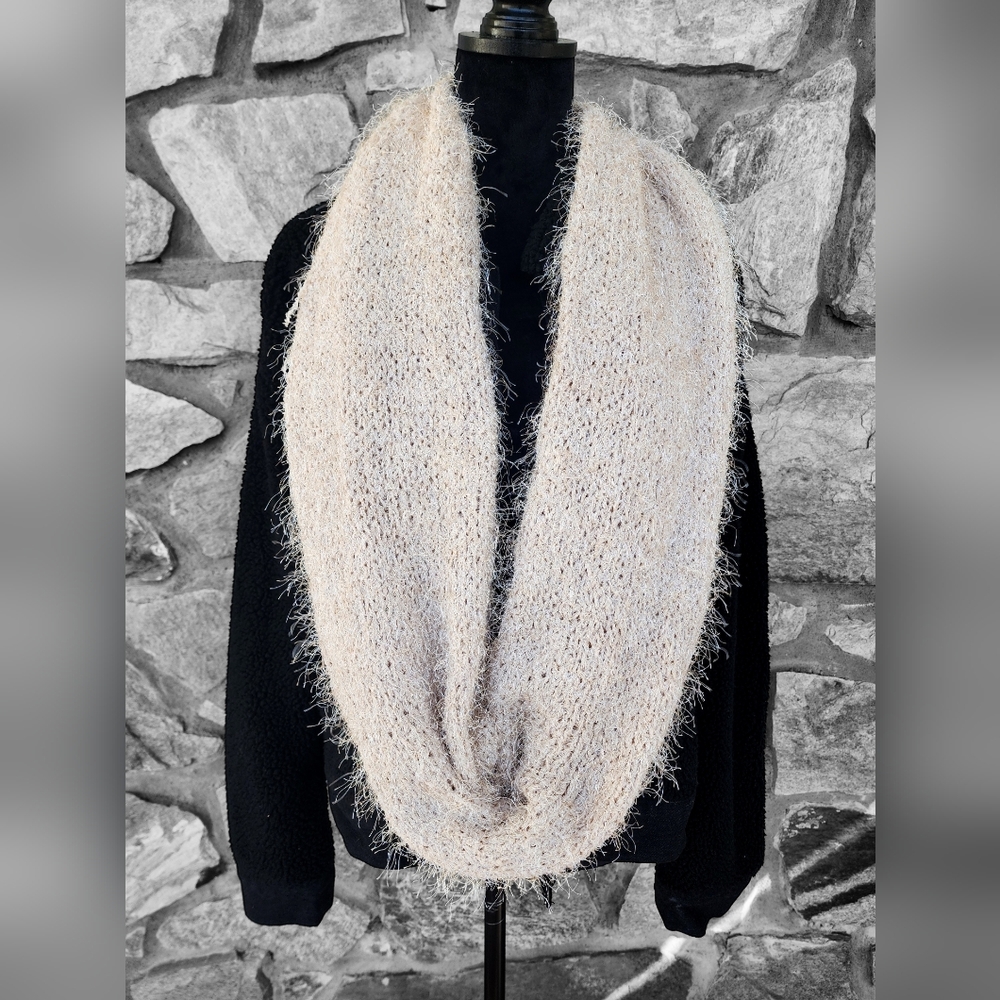 The Cozy Collection Cream Knit Infinity Scarf - Picture 2 of 4